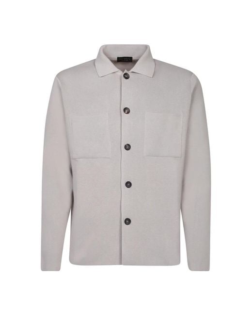 Dell'Oglio Gray Light Jackets for men