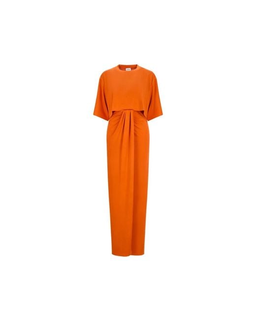 ANDAMANE Orange Maxi Dresses