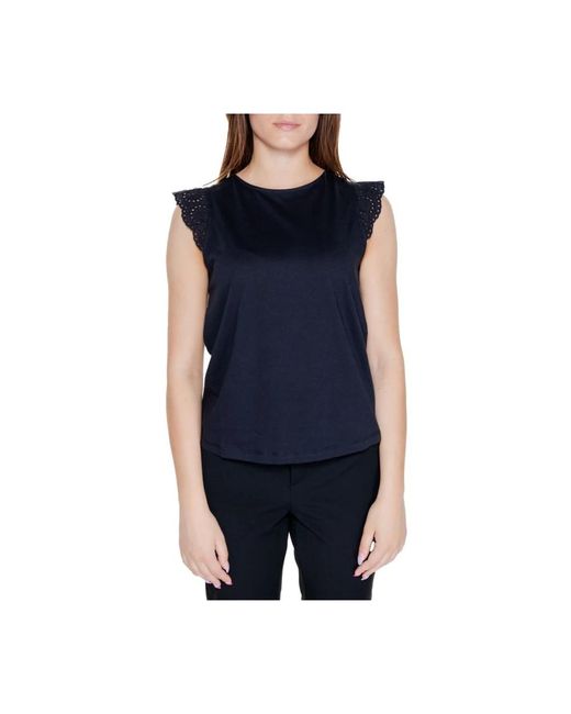 Vero Moda Blue Sleeveless Tops
