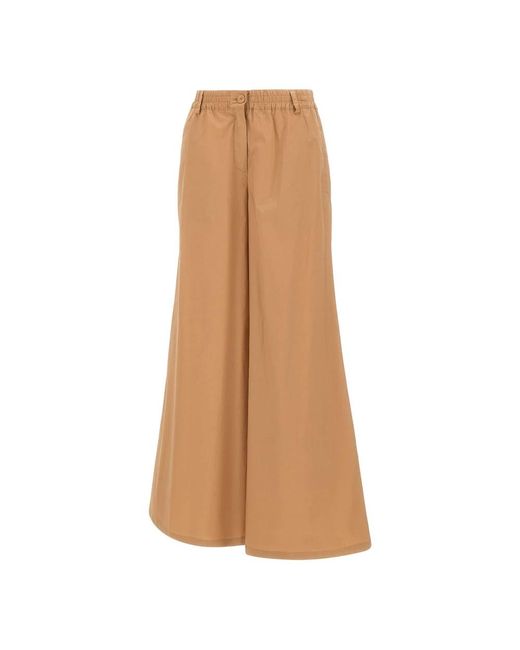 Kaos Brown Wide Trousers