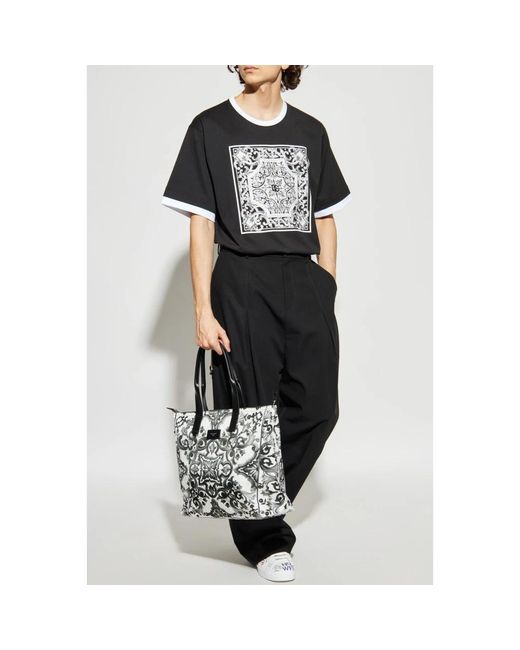 Dolce & Gabbana Black T-Shirts for men