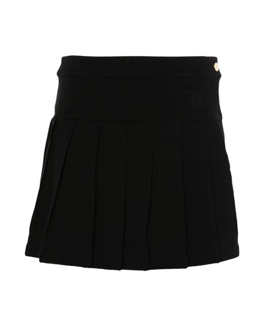 Palm Angels Black Short Skirts