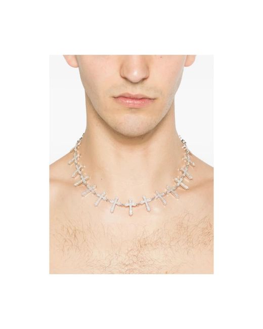 DARKAI Metallic Necklaces for men