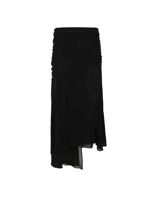 ANDAMANE Black Midi Skirts