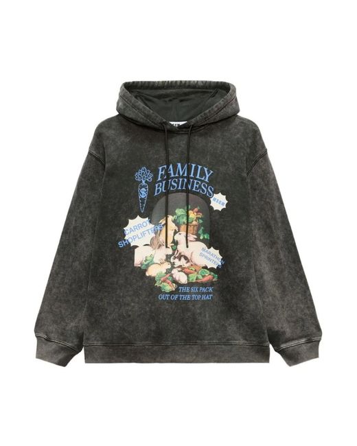 MSGM Hoodies & Sweatvesten ,Zwart ,Katoen Hoodies in het Gray