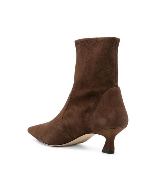 Stuart Weitzman Brown Heeled Boots