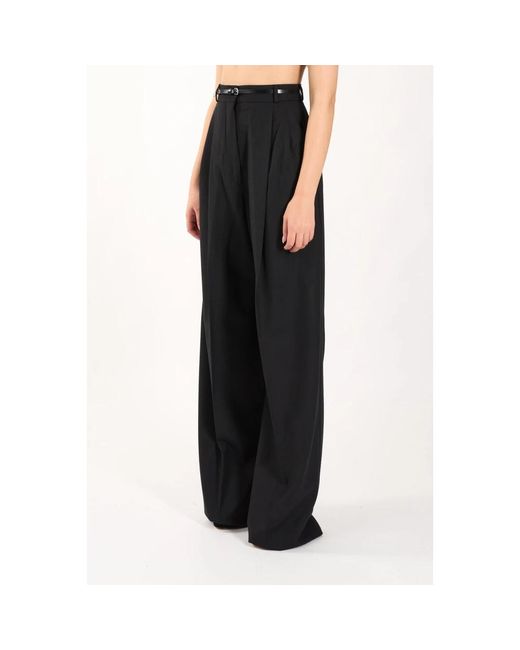 Wide Trousers Sportmax de color Black
