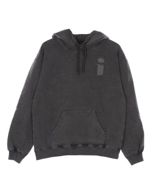Iuter Schwarzer Monogramm Hoodie Langarm in Gray für Herren
