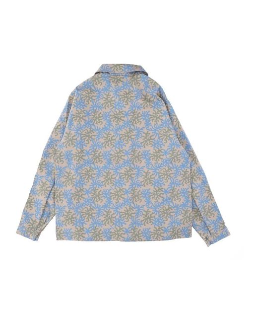USUAL Camo Arbeitsjacke Leicht Ungefüttert in Blue für Herren