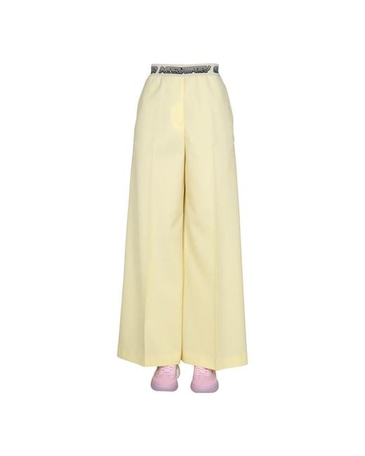 Stella McCartney Yellow Wide Trousers