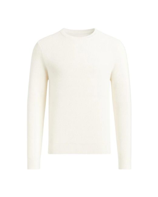 Calvin Klein White Round-Neck Knitwear for men