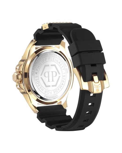 Philipp Plein Metallic The $kull Silicone Watch for men