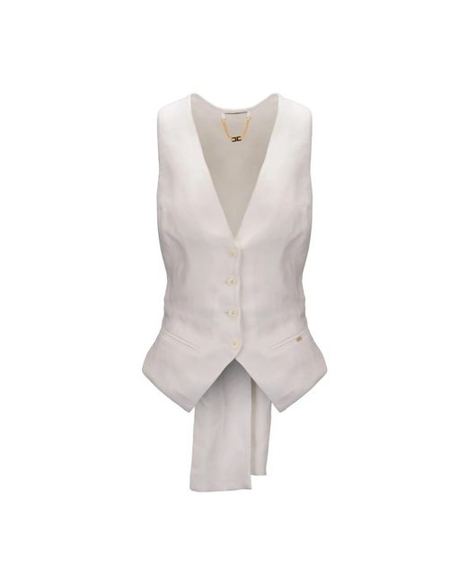Elisabetta Franchi White Vests