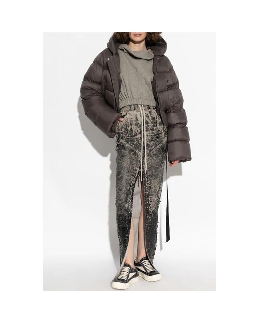 Down Jackets di Rick Owens in Brown