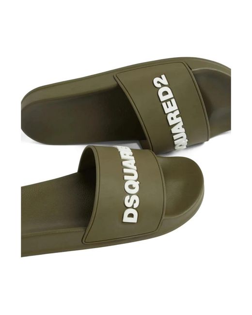 DSquared² Green Sliders for men