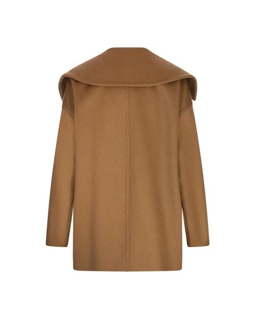 Max Mara Brown Double-Breasted Coats