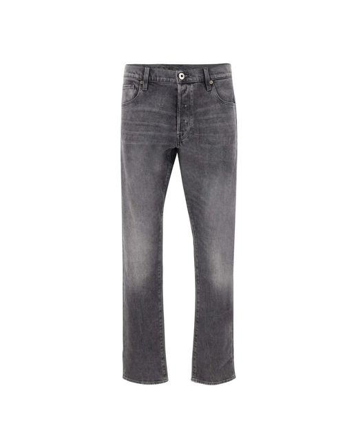 G-Star Gray Straight Fit Jeans for men