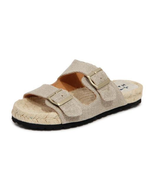 Manebí Schoenen ,Hennep Nordic Hennep Sandalen Slippers in het Brown