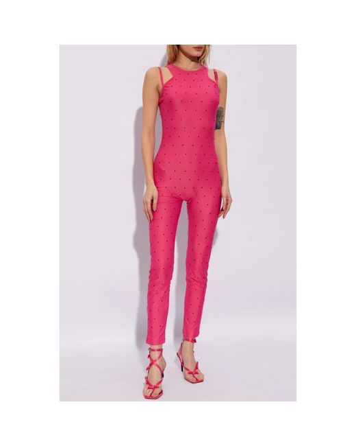 Versace Pink Jumpsuit mit trägern