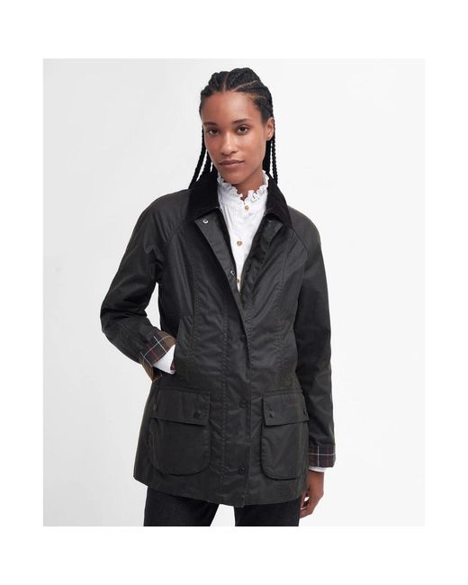 Barbour Beadnell Wax Jacket in het Black