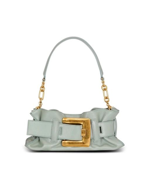 Balmain Green Shoulder Bags
