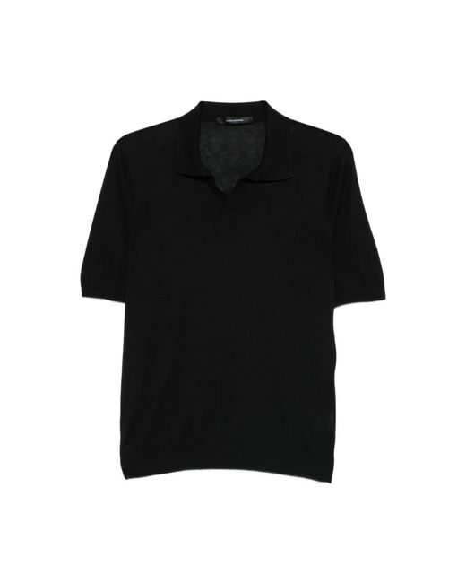 Tagliatore Truien & Vesten ,Zwart ,Keith Knit Polo in het Black voor heren