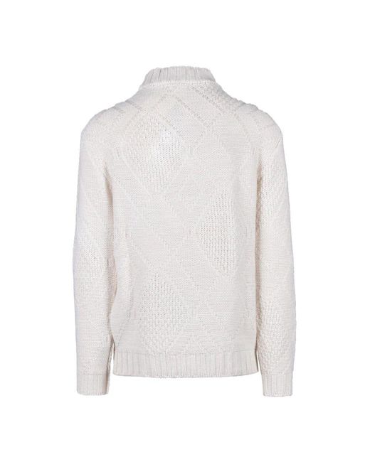Daniele Alessandrini Wollmischung strickpullover in White für Herren