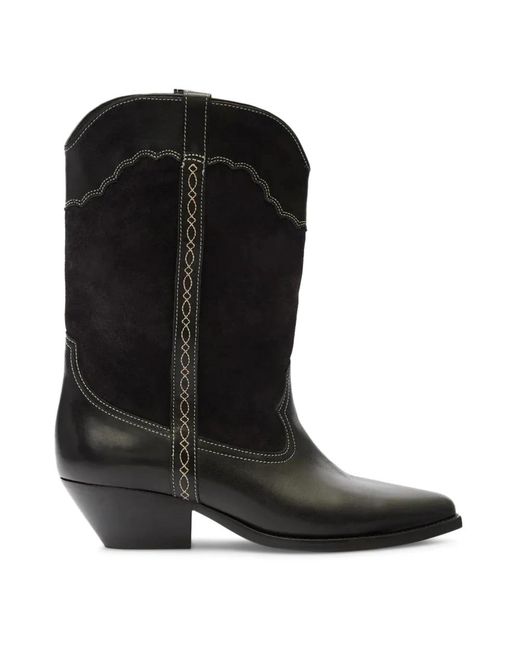 Isabel Marant Black Cowboy Boots