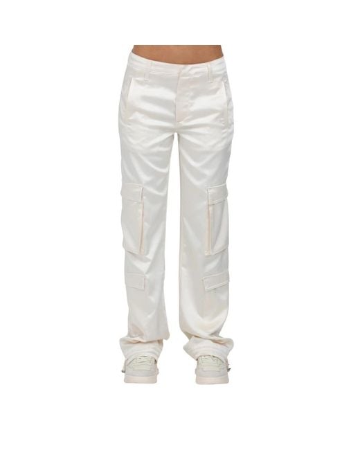 Dondup Gray Straight Trousers
