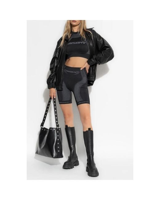 M I S B H V Black Leggings