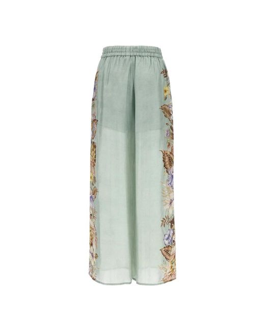 Zimmermann Coco Relaxed Pant in het Green