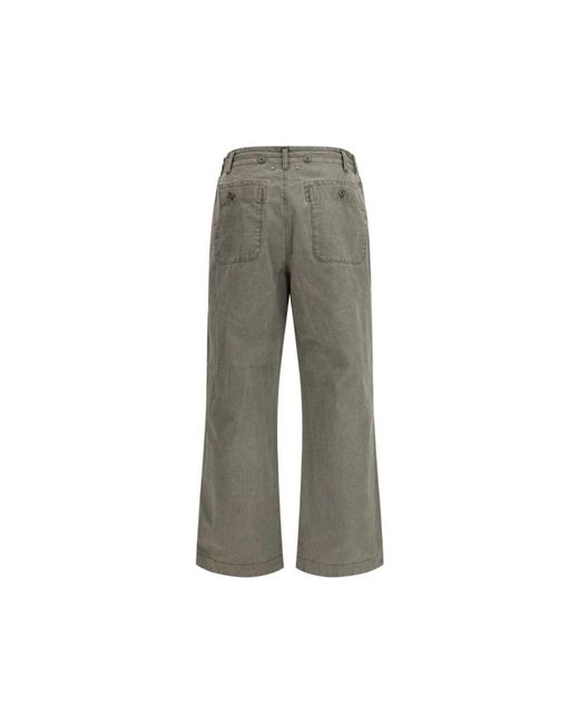 Golden Goose Deluxe Brand Gray Wide Trousers for men