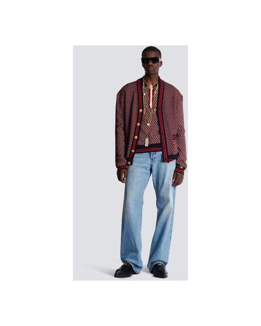 Balmain Wollen Vest in het Purple voor heren