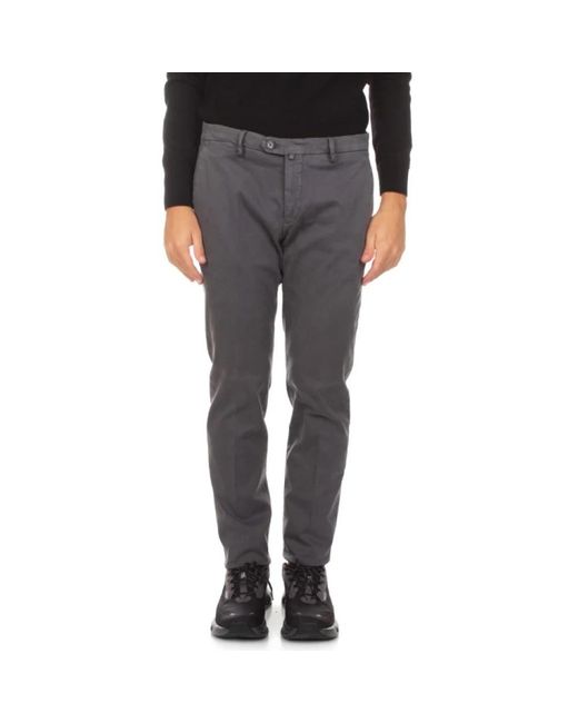 BRIGLIA Gray Chinos for men