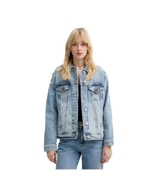 Denim Jackets Guess en coloris Blue