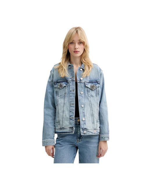 Guess Anna Denim Jacket in het Blue
