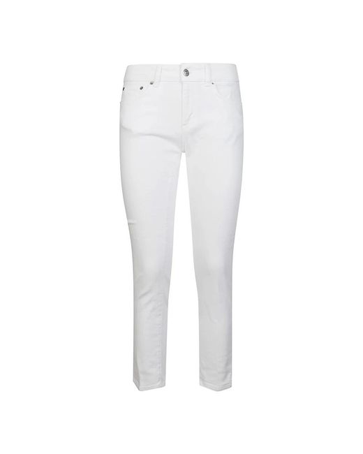 Rose bull denim spacchetto skinny jeans di Dondup in White