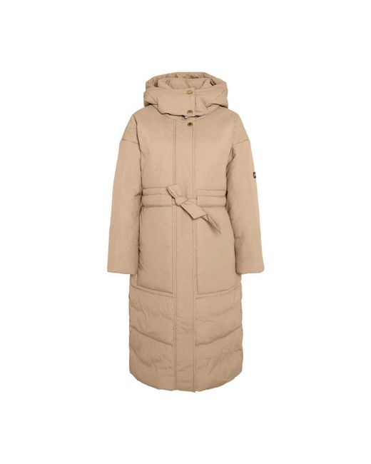 Barbour Jassen ,Polyester Puffer Lange Jas Licht Trench Rits in het Natural