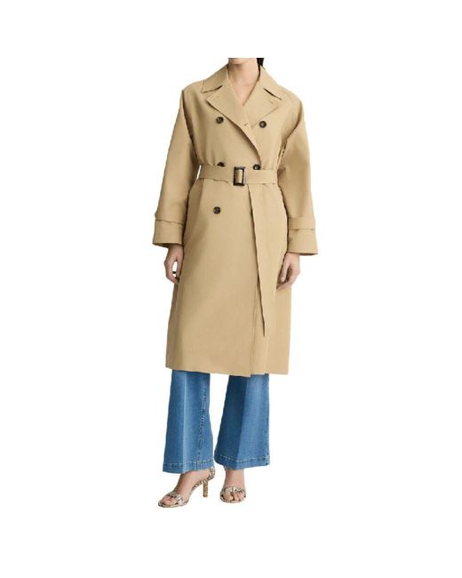 Liu Jo Natural Double-Breasted Coats