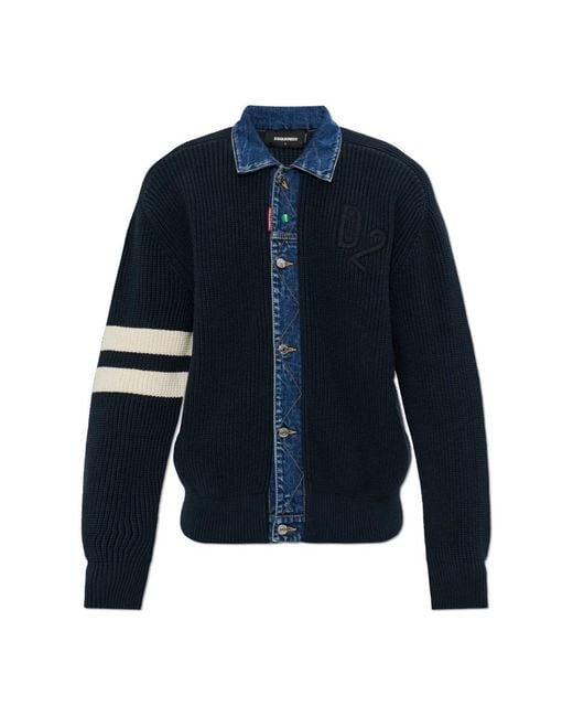 DSquared² Blue Cardigans for men