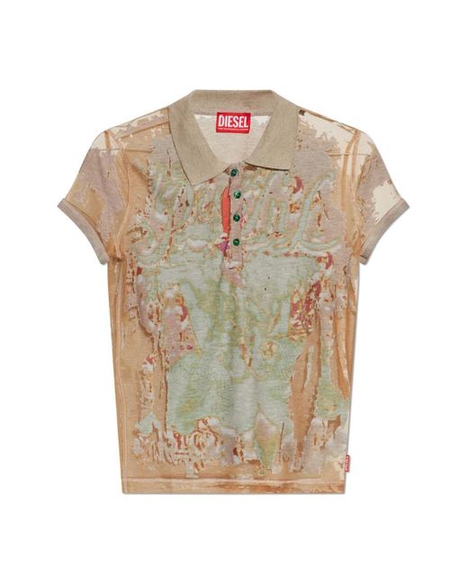 DIESEL T-Devlo Top in het Natural