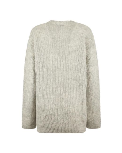 Forte_forte White V-Neck Knitwear