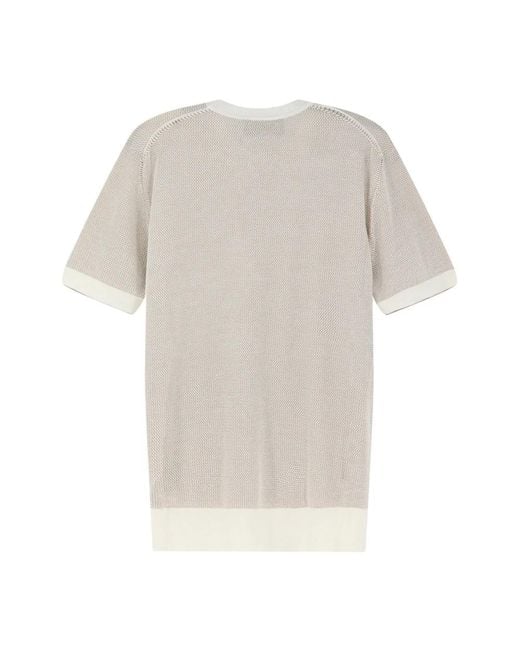 Boss White Round-Neck Knitwear for men