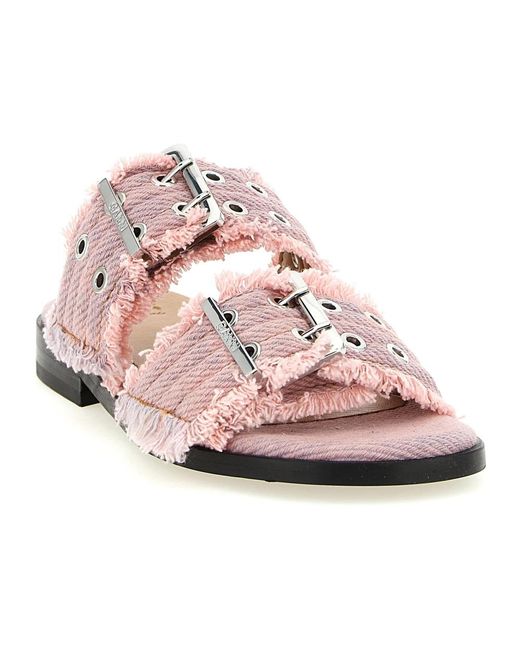 Ganni Pink Sliders
