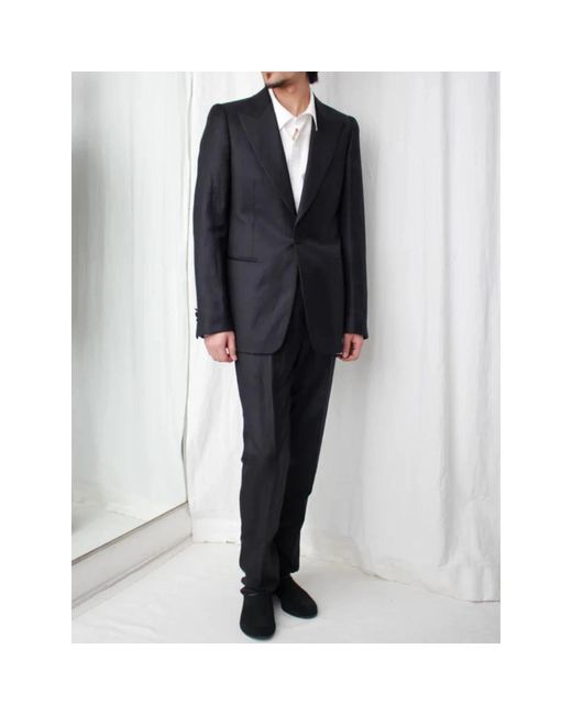 Single Breasted Suits di Dries Van Noten in Black da Uomo