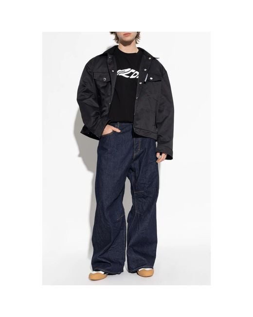 Wide Jeans DSquared² de hombre de color Blue