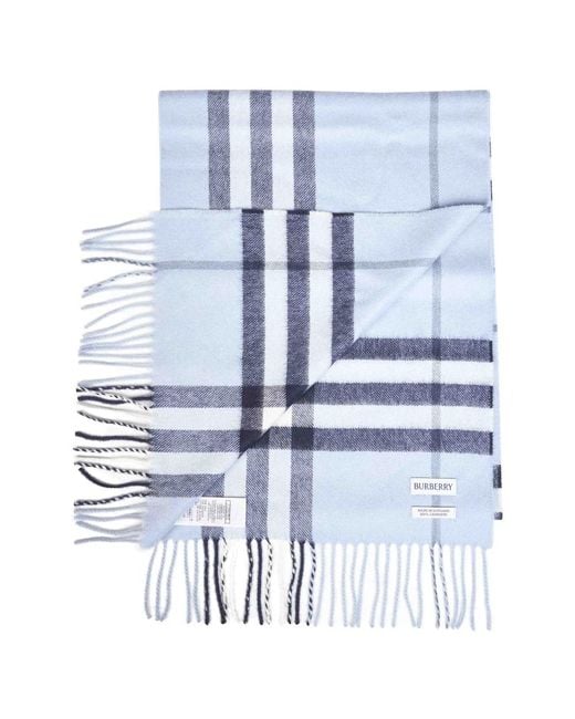Burberry Blue Winter Scarves