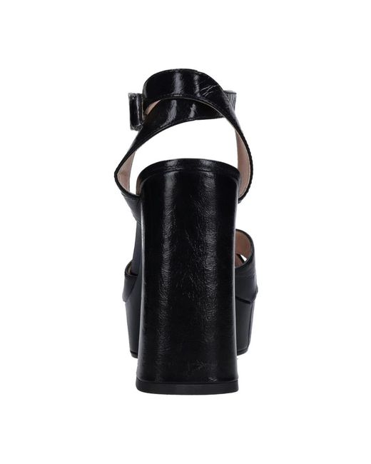 Unisa Black High Heel Sandals