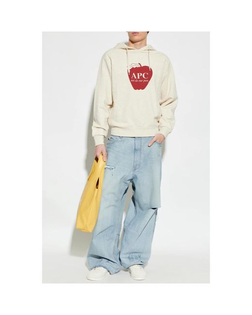 A.P.C. Hoodie in het White voor heren
