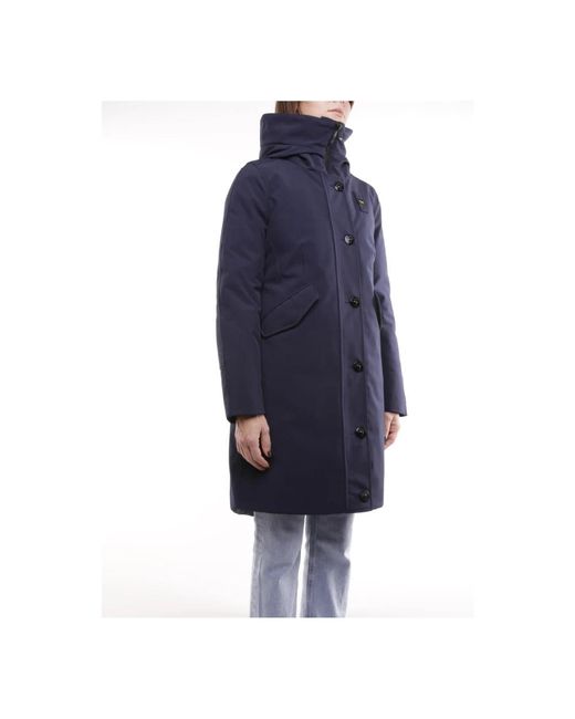 Blauer Blue Single-Breasted Coats